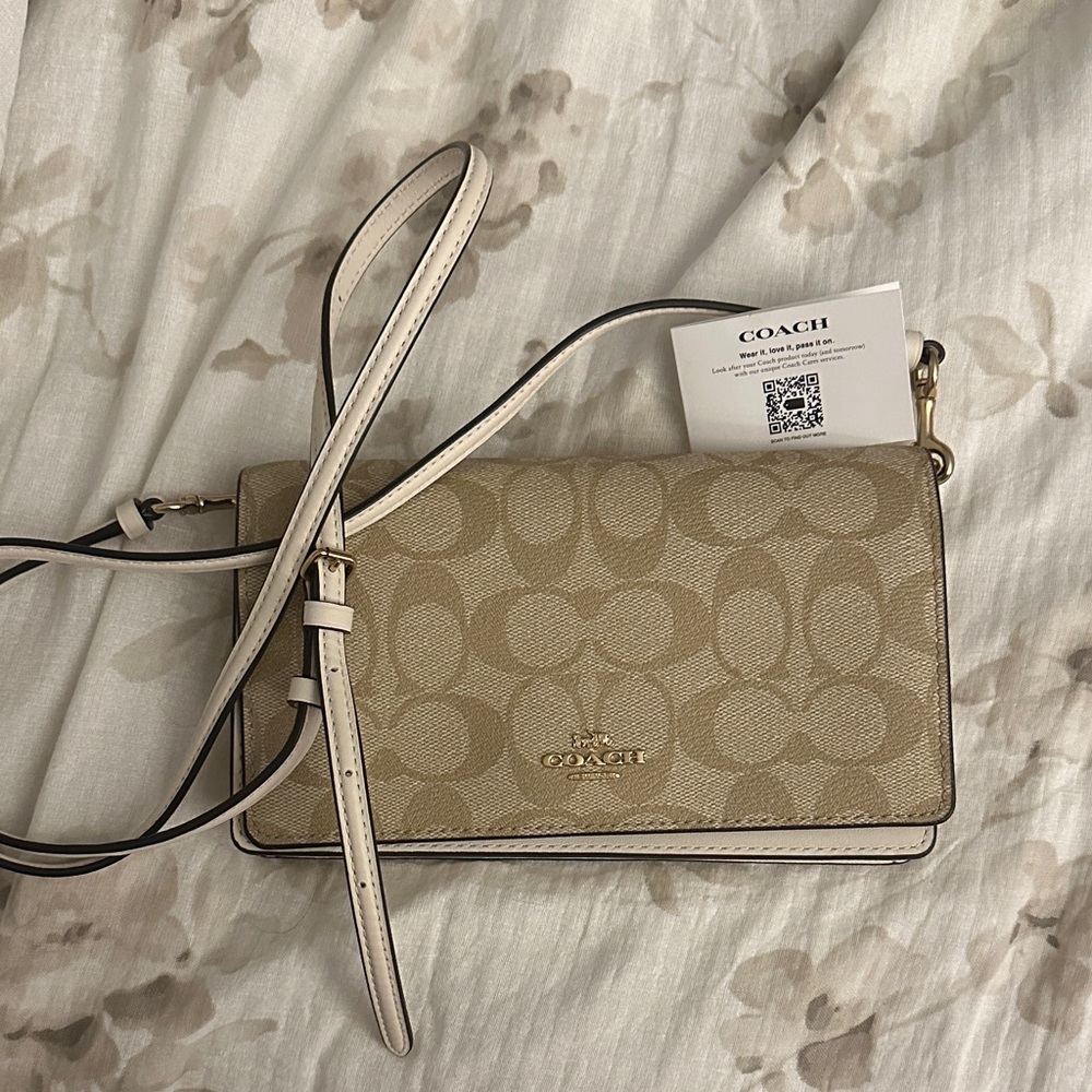 Coach Beige Crossbody Bag